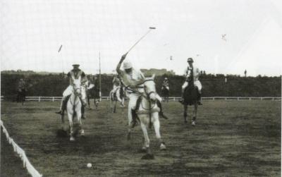 Rodolfo de Carvalho durante una gara al Roma Polo Club all'Acqua Acetosa